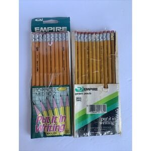 Vintage Empire No. 2 Pencils Lot of 2 Packs Made In USA